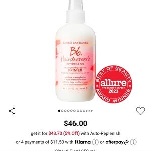 Bumble & Bumble Invisible Oil Primer